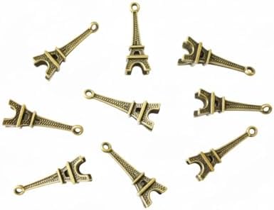 10pcs 3D Eiffel Tower Pendant Charms 23mm (S) Jewelry Findings image 4