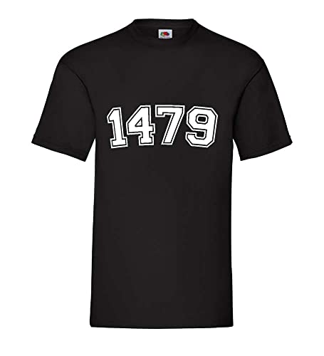 T-shirt pour homme noir 1479 XXXL, le basique confortable au quotidien
