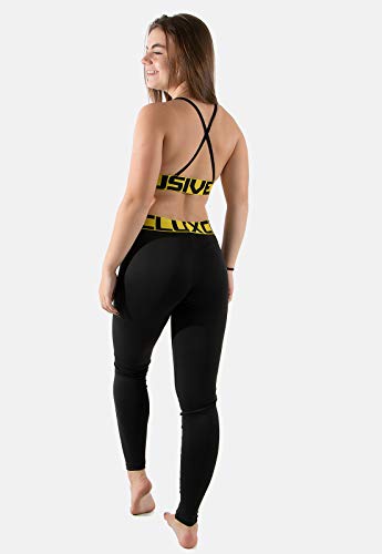 Conjunto Stephanie Fitness Academia Top e Calça Legging Ginástica (Preto, M)