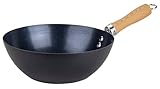 EXTRA HOHER RAND – Der erhöhte Rand der Wok-Pfanne ermöglicht ein einfaches Umrühren der Zutaten ohne Verschütten und sorgt für eine gleichmäßige Hitzeverteilung