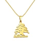 Colgantes con símbolo de cedro libano, joyería del Líbano