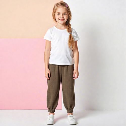 Kids' Breathable Quick Dry Ice Silk Pants,Unisex Loose Anti-Mosquito, Sun Protection, Elastic Waist, Cuffed Ankles4
