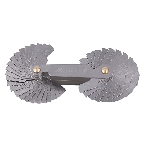 Metric Imperial Screw Gauge, Imperial 55 Degree Metric 60 Degree Thread Pitch Measurement Tool