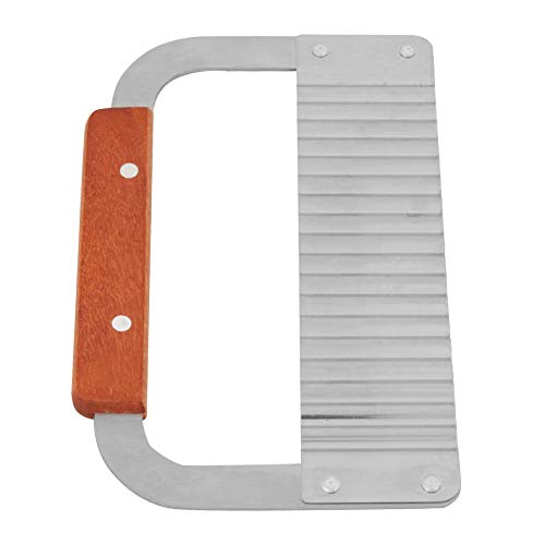 Haofy Titre de l'article: Coupe-savon ondulé, Manche en Bois Dur Outil de Trancheuse de Légumes en Cire Ondulée, Coupe-savon de 7,3 Pouces pour Bougies et Décor de Gâteau