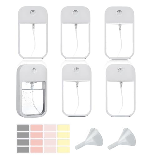 Kiuiom Nebulizzatore Profumo, Mini Atomizzatore Profumo, Porta Profumo da Viaggio, 6PCS Bottiglia di Spruzzo Portatile Dispenser Profumo Portatile Vaporizzatore Profumo Mini Spruzzino Profumo