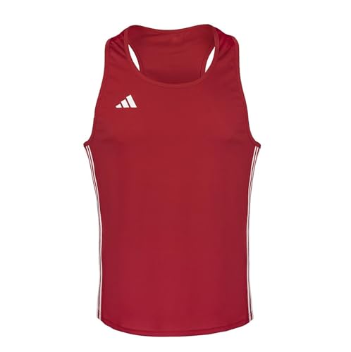 adidas Chaleco de Boxeo, Camiseta sin Mangas para Fitness, Ejercicio de Gimnasio y Entrenamientos, Ligero, Material elástico, Perforadora de Base