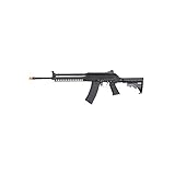 KWA AKG-KCR Full Metal 6mm Gas Blowback 40rd Airsoft Rifle, Black