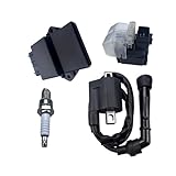 CDI Box Fits for Suzuki Quadsport Z400 LTZ400 LTZ400Z 2003-2004 Replace Part No. 32900-07G00 49-5352 160-02054 9900-5142 with Starter Solenoid Relay&Ignition Coil and Spark Plug