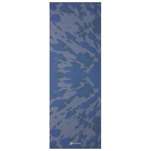 Image of Gaiam Premium Yoga Mat, 6mm Thick Print Mat | Premium 6mm thick cushioning for joint support. Non-slip print design for yoga, Pilates & floor workouts.