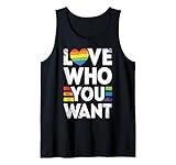 love who you want gay pride lgbt rainbow lgbtq - uomo donna canotta