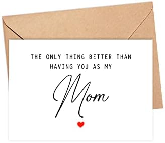 The Only Thing Better Than Having You As My Mom .Is Our Baby Having You For A Grandmother - Pregnancy Announcement Greeting Card - Mom Card - We're Pregnant Card - Mother's Day Gift