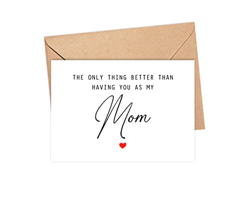 DiandDesignGift The Only Thing Better Than Having You As My Mom ...Is Our Baby Having You For A Gigi - Pregnancy Announcement Greeting Card - Mom Card - We're Pregnant Card - Mother's Day Gift