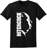 alfred hitchcock t-shirt men unisex streetwear printed short sleeve tee shirt black