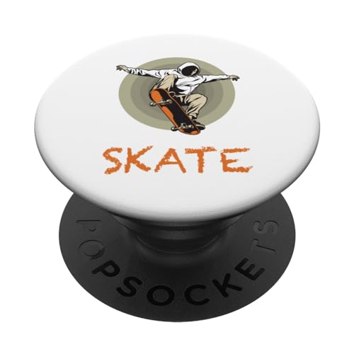 Cadeau Skateurs, Skateboard, Skateboarding, Planche de Skate PopSockets PopGrip Interchangeable