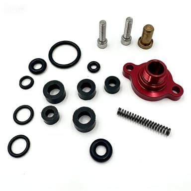 Fuel Relief Seal Kit Pressure Regulator Billet Valve Cap Spring Kit 1999-2003 fits for Ford F250 F350 F450 F4450 7.3L Powerstroke Diesel (Blue)