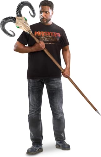 Masters of the Universe Role Play Deluxe Havoc Staff for Collectors 5 Feet 8 Inches Tall Mood Lights & Smoke Effects Skeletor Movie Weapon (Amazon Exclusive)