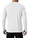 TACVASEN Mens Athletic T-Shirt Long Sleeve Rash Guard UV SPF Sun Shirts Quick Dry Breathable Workout Running Shirt Swim Shirt White XL
