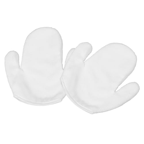 Didiseaon Luxury Face Set 2 Pack Cotton Washing Mitts for Makeup Removal Face Scrubbing Gentle Facial Cleansing Mittens
