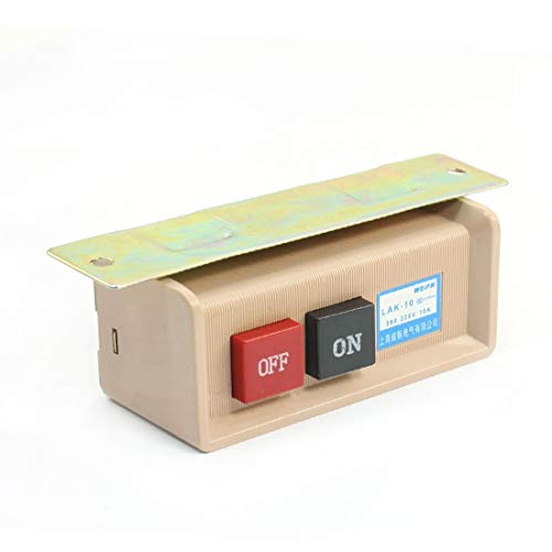 Interrupteur bouton-poussoir 10A pour remplacer une commande défectueuse sur machine 380V 220V