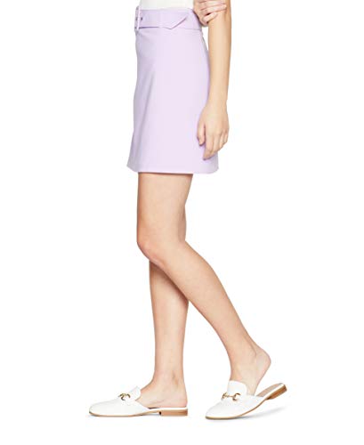 Bcbgeneration Women's Buckle A Line Woven Mini Skirt, Lavender, 8 #TOP2