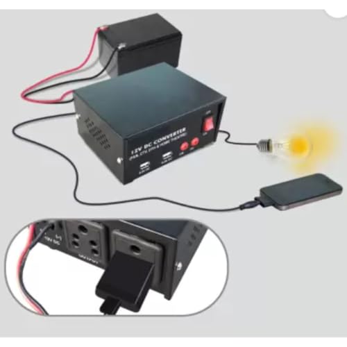 Image of Mini Inverter 200W 12 Volt DC to AC Converter for Home, Car, Boat,Lap top, D2H Box, Mobile Charger(12V DC to 220V AC Converter) F