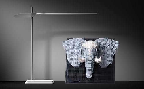 BDYDT Wall Art Elephant Building Blocks Set; A Wall Decor Set for Adults Who Love Creative Hobbies(1625 Pieces) Toys Gifts for Kid and Adult