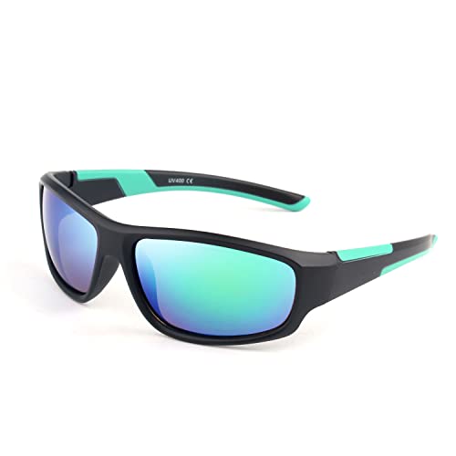 KENBO Kids Sunglasses for Boys Girls Wrap Around Sports Sunglasses with UV Protection Age 3-8