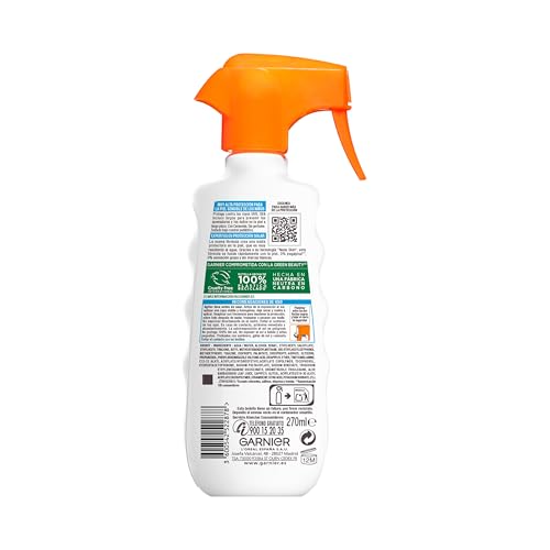 Garnier Sonnenschutzspray Kinder Delial Beständig gegen Wasser, Sand, Salz und Chlor SPF50+ - 270 ml – Ansicht 1