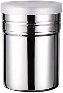 Flour Sugar Salt Shaker,1Pcs Stainless Steel Small Salt & Pepper Shakers Chocolate Shaker Sugar Shaker Icing Sugar Shaker Coffee Cocoa Powder Sprinkles for Kitchen Bread Barbecue