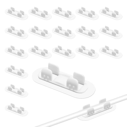 Fuhesgu 22 Pezzi Fascetta stringitubo, 13-16 mm Fascette per Tubi Autoadesive Clip per Tubi Regolabili Fascette Stringitubo in Plastica Morsetto per Tubo Gas per Fissare Tubi Interni ed Esterni