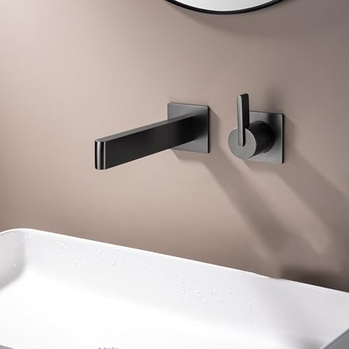 Mitigeur cascade dissimulé blanc en laiton pour lavabo de salle de bains