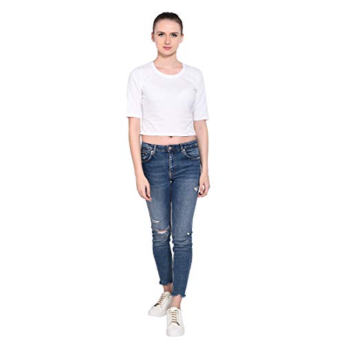 Image of Geum Women's Cotton Round Neck Half Sleeve Top