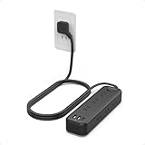 電源タップ ブラック usb 延長コード 2m 薄型プラグ たこあしコンセント テーブルタップ 9個AC口 3個タイプAポート TESSAN 電源コード タコ足配線 OA 一括スイッチ付き