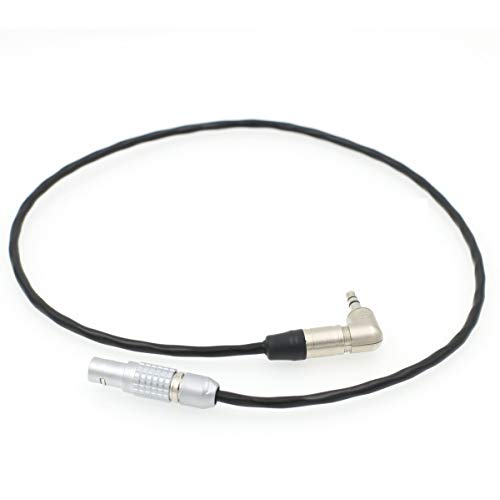 DRRI 3.5mm Neutrik Jack to 5 Pin Tentacle Sync Easync Timecode Cable, Straight 5Pin cable