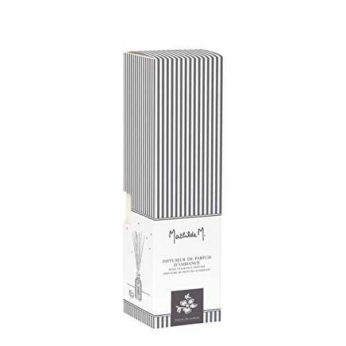 Diffuseur fleur de coton 90 ml parfum d'ambiance intérieur bâtonnets rotin