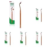 GUM Stimulator Permanent Handle with Rubber Tip, Precision Control, Massages Gums (Pack of 5)