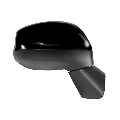 Fit System Passenger Side Mirror for Honda Civic Coupe, Civic Sedan, Black PTM, Foldaway, Manual