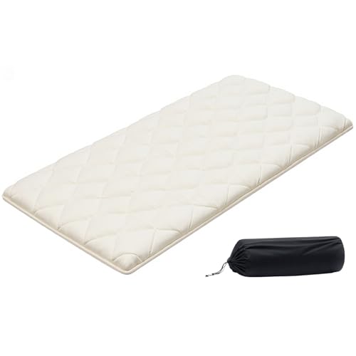 VEVOR Matelas Futon Portable Pliable 991x2032x63,5 mm, Matelas de Sol avec Sac de Rangement et Sangles, Futon Japonais Tatami Tapis pour Dormir Méditation Yoga Invité...