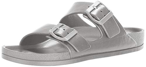 MIA Women's Jasmin Slide Sandals (7, B Silver)