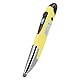2.4G Wireless Mouse Pen, Mausstift mit Links/Rechts/Taste, Scrollrad, PC Capacitive Screen Handschrift Stylus Pen mit Adaptern für Tablet/Telefon für XP / 7/8/10(Gelb)