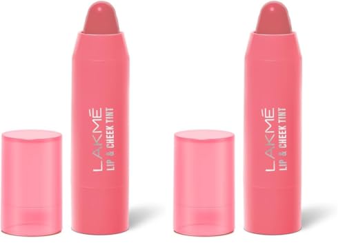 Image of LAKME Lip Love Lip & Cheek Tint Pretty Pink, Cream finish (Pack of 2)