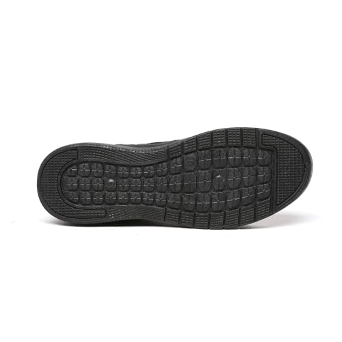 Image of Bernal Black Sneakers for Women Walking Shoes Non Slip Lightweight Casual Breathable Tennis Shoes Work Travel