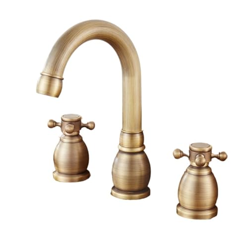 Robinet de lavabo à double poignée pour stopper les fuites de vasque - 2