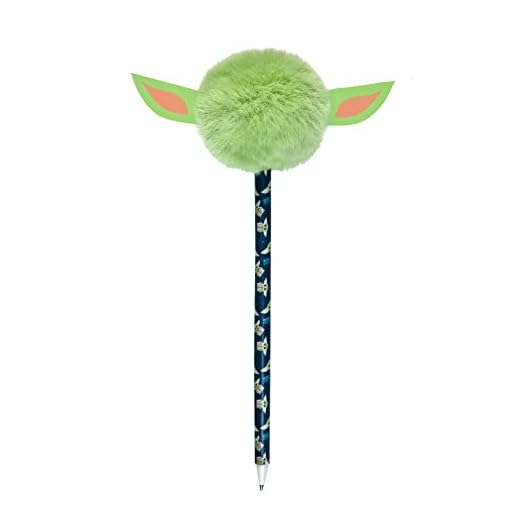 Boligrafo con Pom Pom grogu The Mandalorian