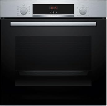 Foto di Bosch HBA534BS3F, Forno da incasso, EcoClean: pulizia della parete posteriore senza alcun detergente, Display LED Rosso,Inox, 60 x 60 cm