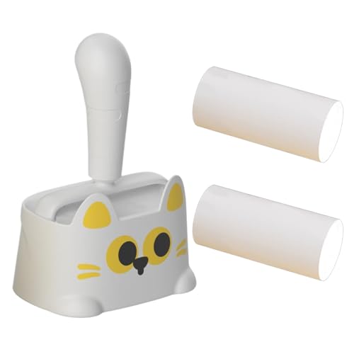 Rouleau Anti-Peluches pour Vêtements | Fournitures de Nettoyage Réutilisables,Enlève Poils d'Animaux Motif Amusant pour Linge,pour Chat Chien Canape Tapis Vetements Tissu Pull Lit Meuble Sol Bureau Ma