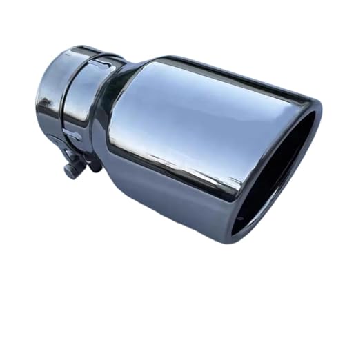 Silenciador escape 3 pulgadas para coche tubo de escape cromado bend entrada 76mm salida 101mm