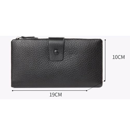 Handbags for Women Wallets Genuine Leather Money Clips Card Cases Purses Evening Bags (Black)4