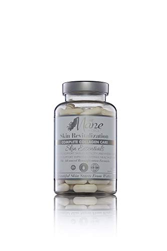 the mane choice - complete collagen care skin essentials - helps support skin elasticity hydration and overall skin health - fine line and wrinkle control - 1500mg of premium collagen 90 capsules