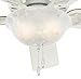 Hunter Fan Company, 53251, 52 inch Pro's Best White Ceiling Fan with LED Light Kit and Pull Chain